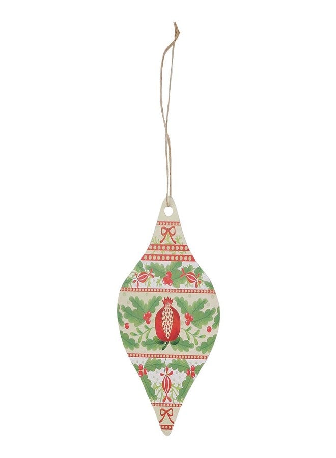 Talking Tables 8 x Folklore Gift Tag with String for Christmas, 10cm x 5cm Secret Santa, Birthday, Gift, Tie on Present Labels with String - Image 1